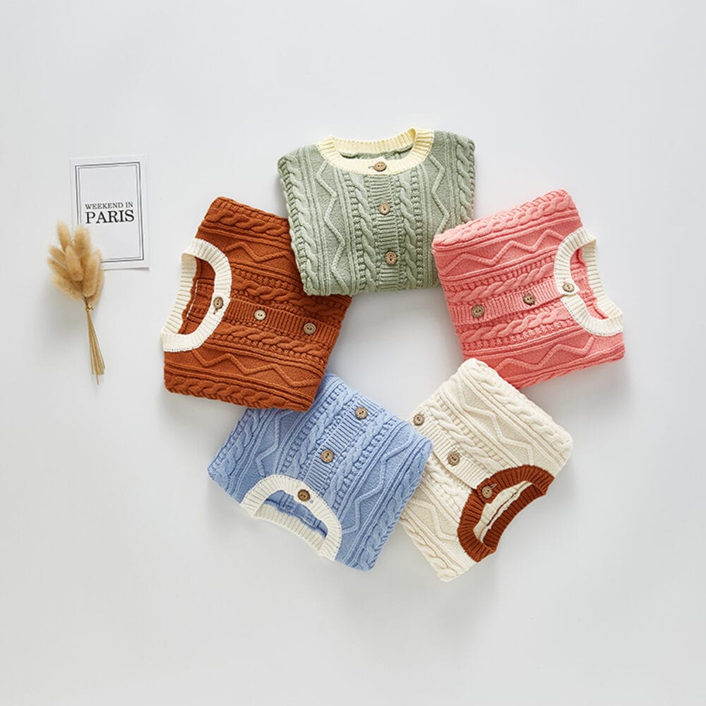 Cardigan in maglia intrecciata - immagine 3