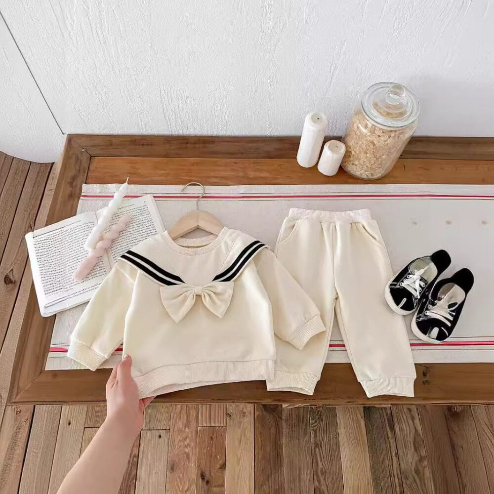 Completino stile marinaro bambina