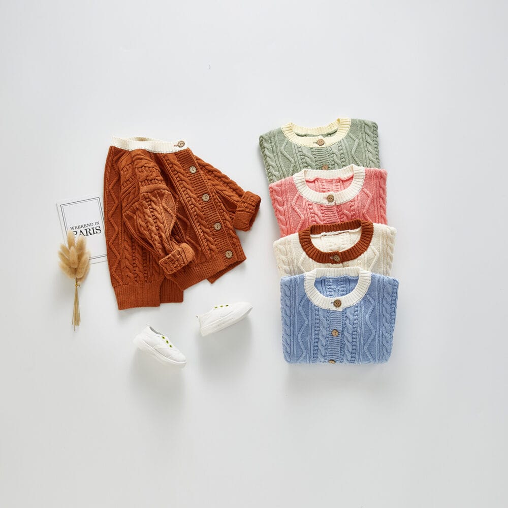 Cardigan in maglia intrecciata - immagine 4