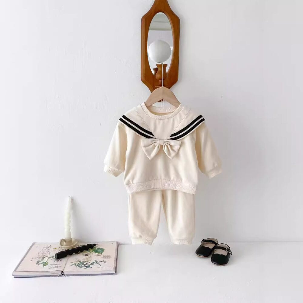 Completino stile marinaro bambina - immagine 3