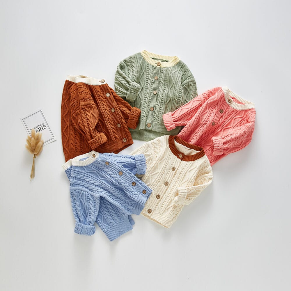 Cardigan in maglia intrecciata - immagine 2