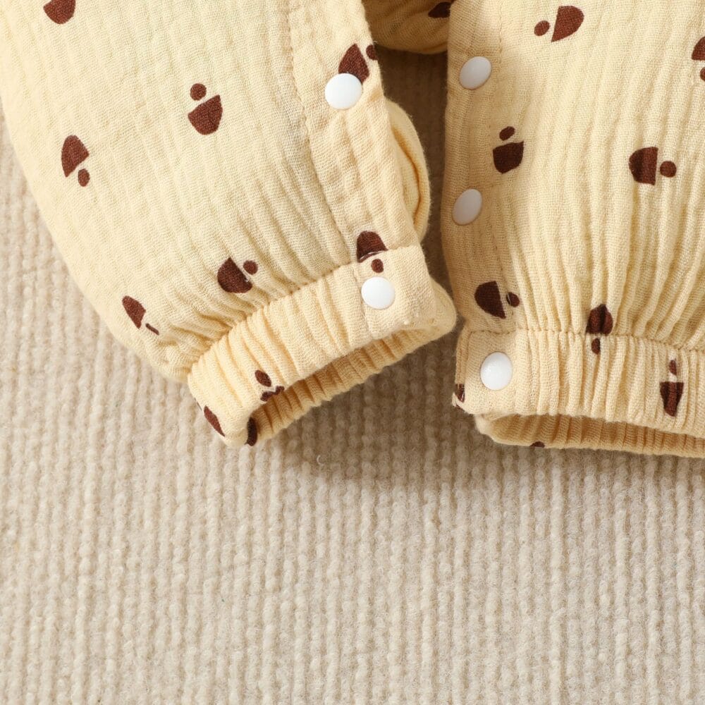 Tutina in mussola di cotone con stampa ghiande - immagine 9