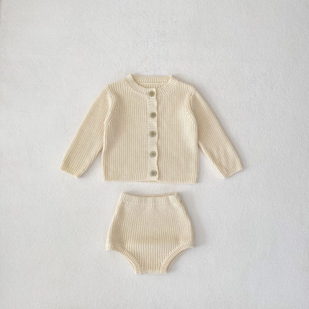 Maglione con slip in maglia neonata - immagine 2
