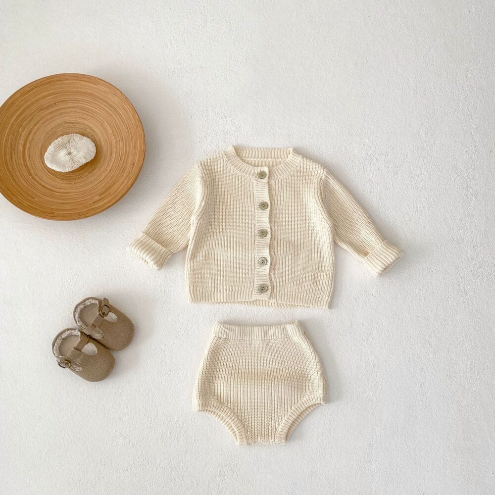 Maglione con slip in maglia neonata