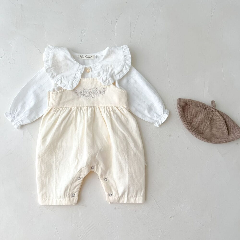Tutina con bretelle neonata - immagine 5