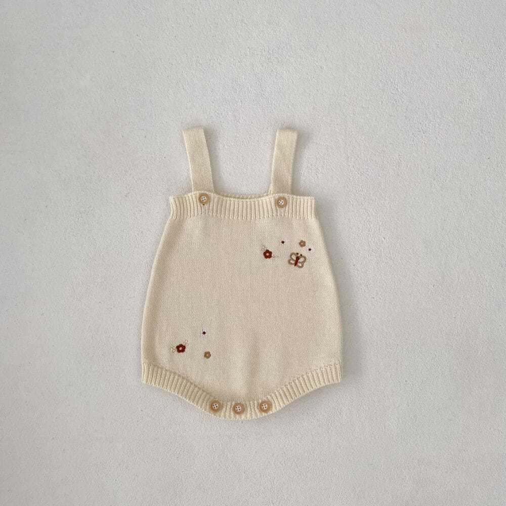 Completo in cottone ricamato neonati - immagine 3